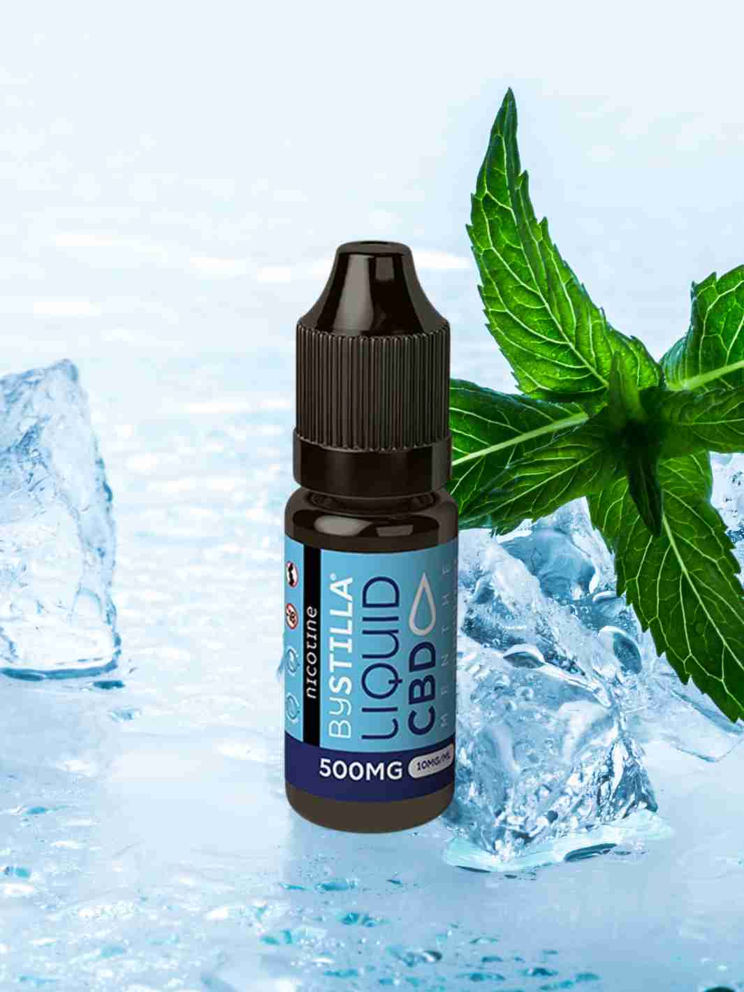 E-liquide au Cannabidiol et Nicotine saveur Menthe