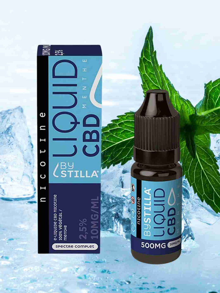 E-liquide CBD + Nicotine Menthe