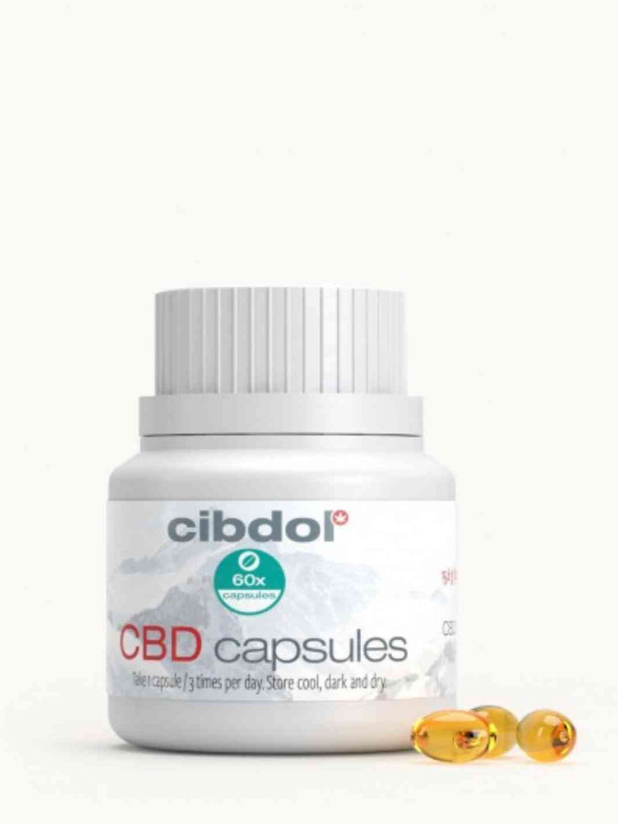 Gélules de CBD de la marque Cibdol