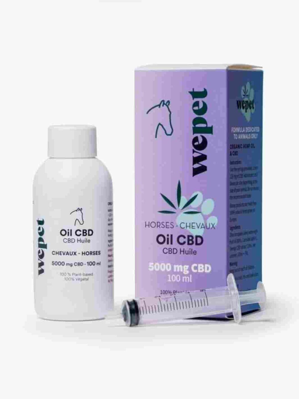 Huile au Cannabidiol pour Cheval 5000mg Wepet