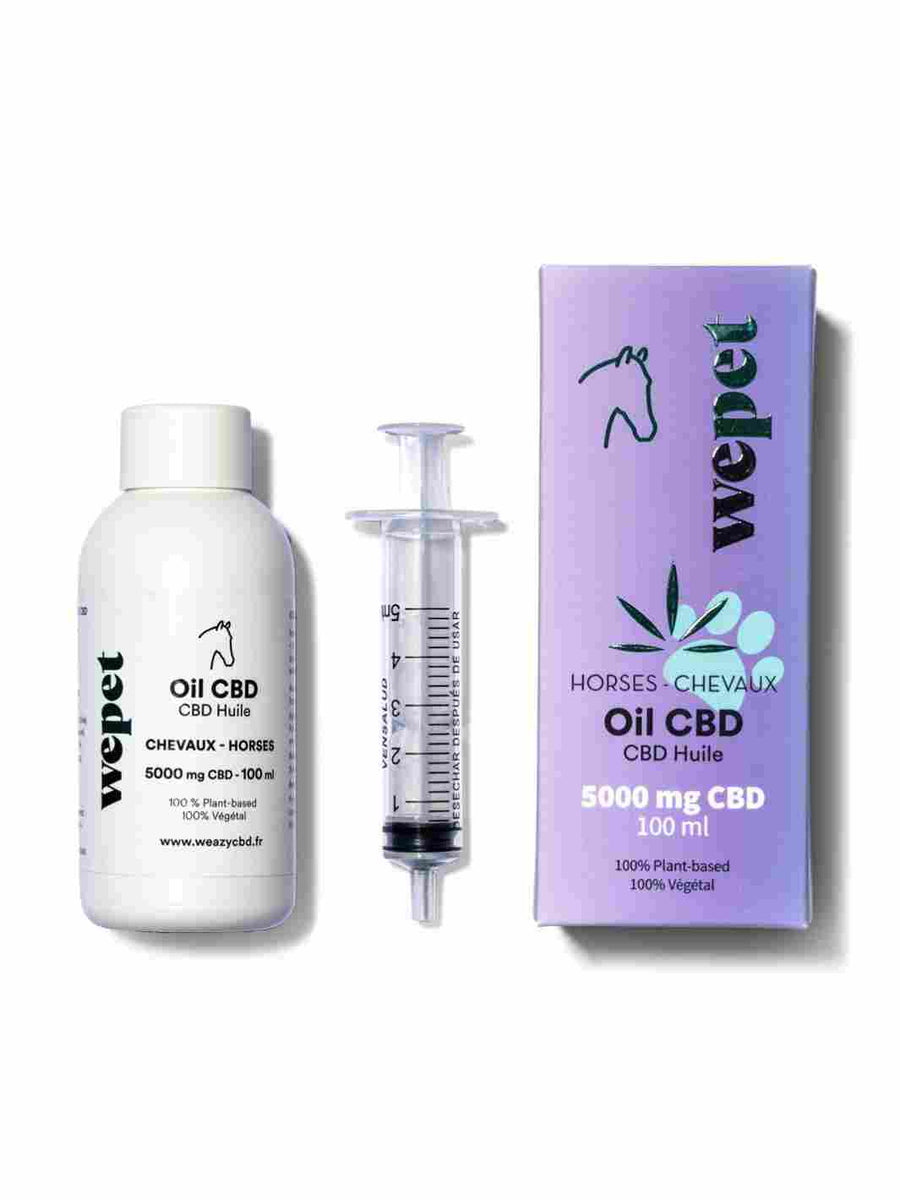 Huile CBD pour Cheval 5000mg Wepet