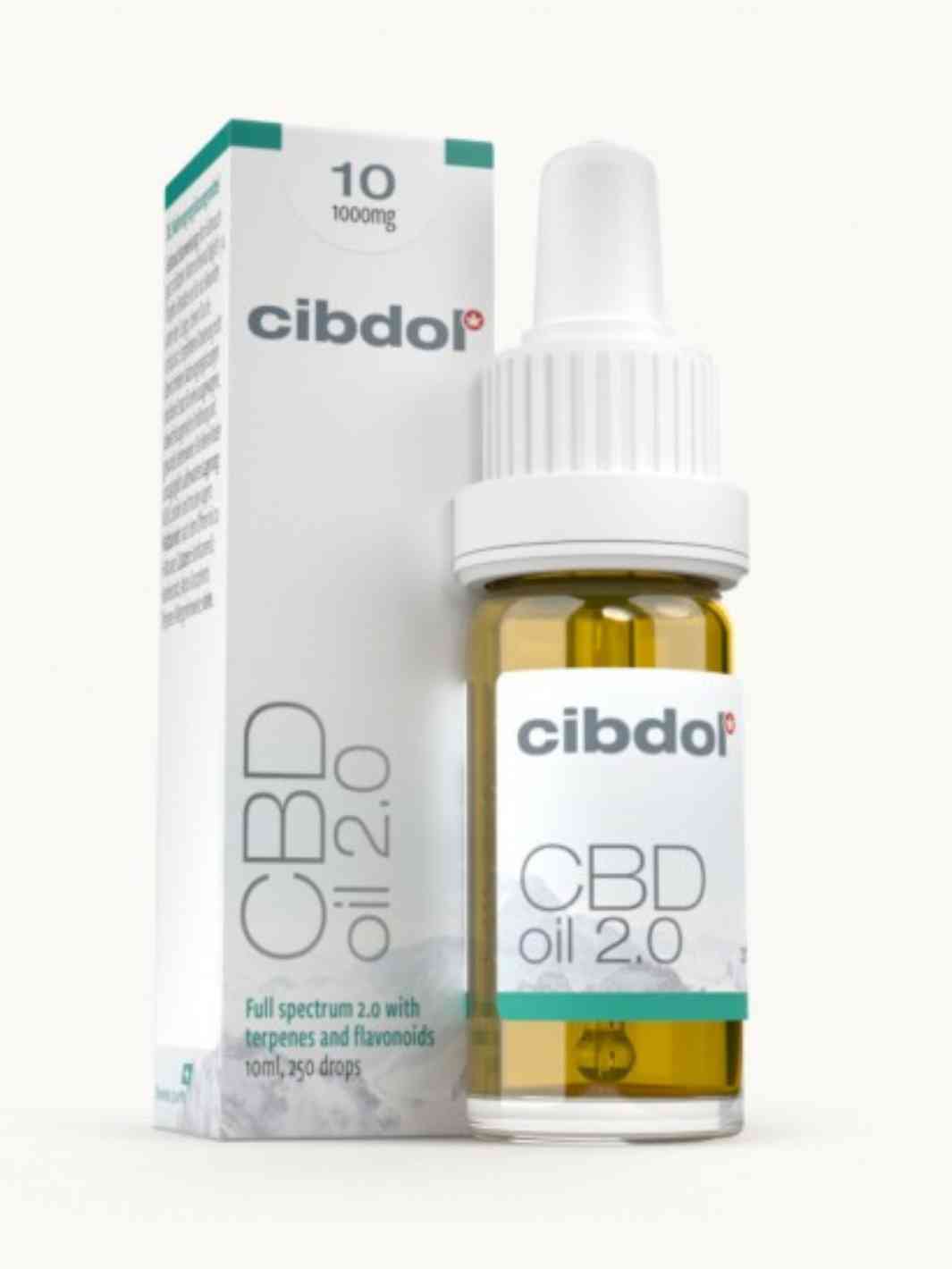 Huile CBD de marque Cibdol 1000mg