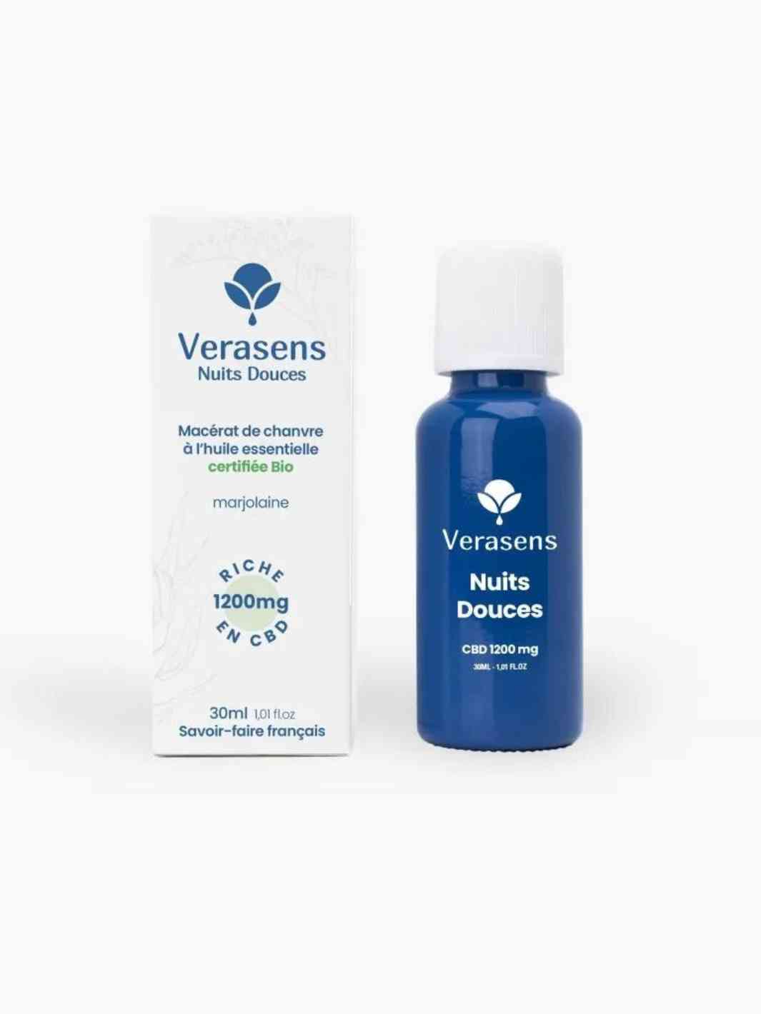 Huile CBD pour le sommeil de la marque VERASENS