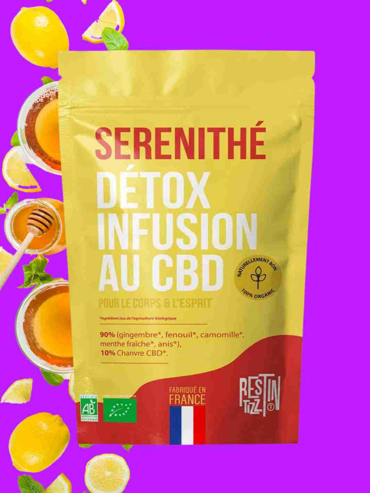 Infusion CBD Détox Gingembre Menthe